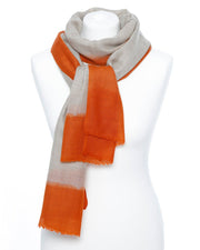 Damenschal beige orange - Klüngelkram Indian Affairs